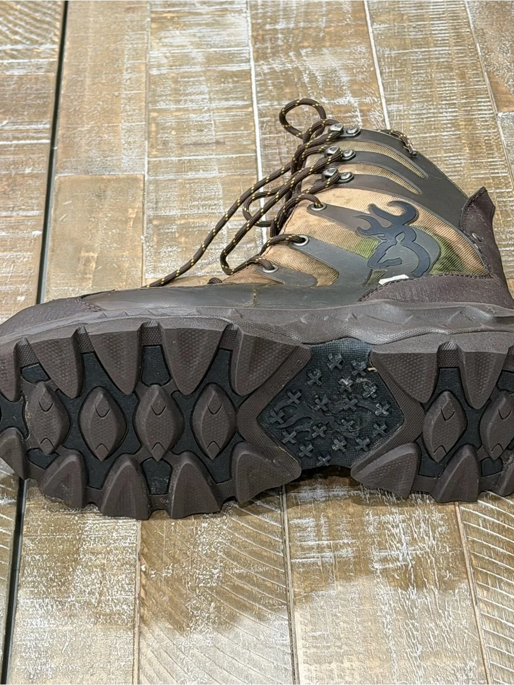 Browning Men's Camo Brown and Dark Brown Hunting Boots